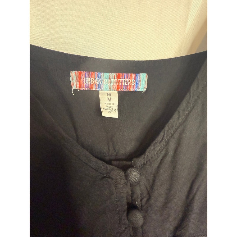 Urban Outfitters Cami Dress Lace Trim Sleeveless Casual Black Size M - Picture 2 of 5